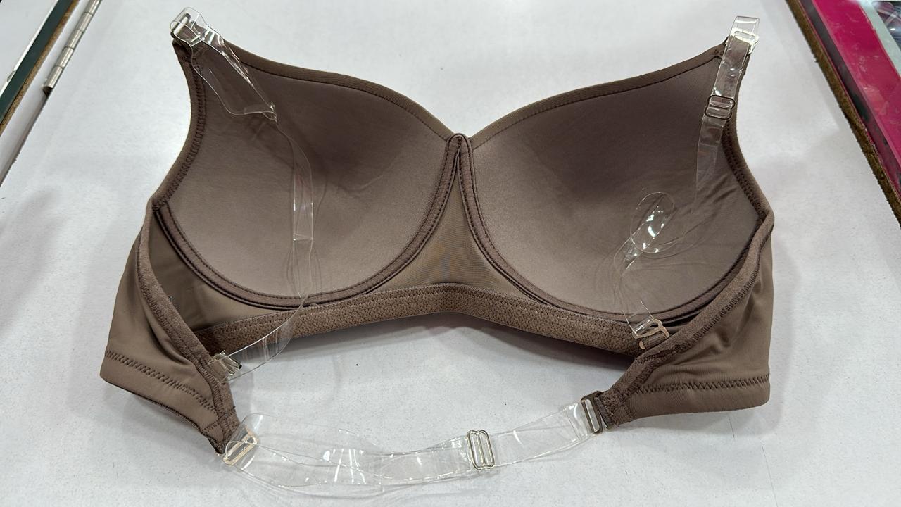 Transparent Straps Padded Bra 1131